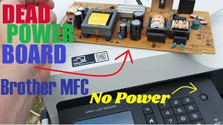 Brother MFCL3770cdw Power supply Replace fix No Power Dead  Wont Turn On [upl. by Atiuqnahs]