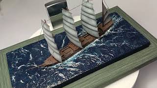 The little Pamir ship model and diorama i made 😉 [upl. by Wilhelmine365]