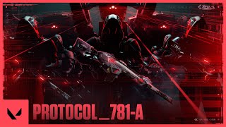 Platform Status ACTIVATED  PROTOCOL781A Skin Reveal Trailer  VALORANT [upl. by Omrellug]