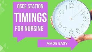 OSCE STATION TIMINGS [upl. by Eira]