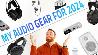 Audio Gear Im Using in 2024  Headphones Speakers Amps and more [upl. by Sower]