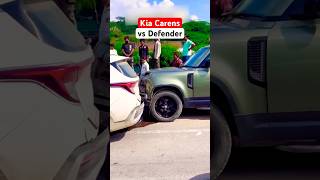 Defender hitting Kia Carens on Road manishbhardwaj landroverdefender kiacarens2024 shorts [upl. by Kama507]