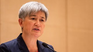 Penny Wong speaks on UN General Assembly Gaza ceasefire resolution [upl. by Goles]