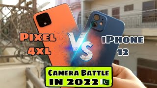 iPhone 12 VS google pixel 4 xl  Camera test [upl. by Ennaitak371]