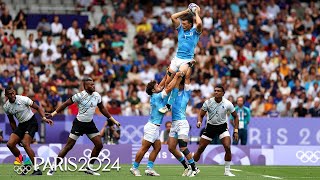 Fiji v Uruguay  Paris Olympics 2024 Mens Rugby Highlights  NBC Sports [upl. by Nolrah]