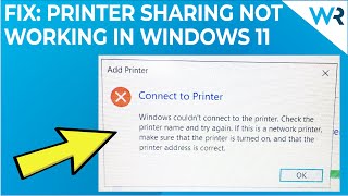 Printer sharing not working in Windows 11 Here’s what to do [upl. by Eemia]