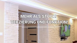 Komplettsystem an Styroporstuck und LED Stuckleisten für InnenIde [upl. by Cleon]