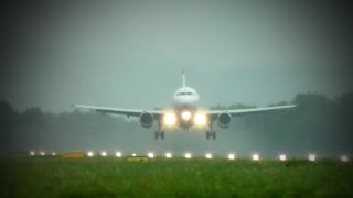 Austrian Airlines Airbus A320214 OELBV  Ankunft in Linz Full HD [upl. by Daron]