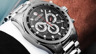 💥💥💥Review Swiss Made Watch Roamer Rockshell Mark III Chrono 220837 41 55 20 [upl. by Elolcin275]