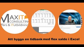 Att skapa en tidbank och flexsaldo i Excel [upl. by Mellette843]