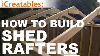 How To Build A Shed  Part 4  Building Roof Rafters [upl. by Arvind]