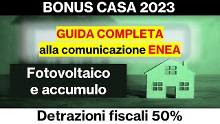 Bonus Casa 50  Fotovoltaico [upl. by Eilime]