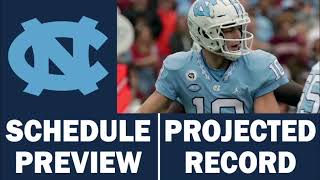 North Carolina Football 2023 Schedule Preview amp Record Projection [upl. by Hgielrebmik]