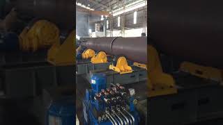 Movable Tank Rotator Industry GK80M Blasting Painting Tank Pipe Welding Rotator [upl. by Leasia]