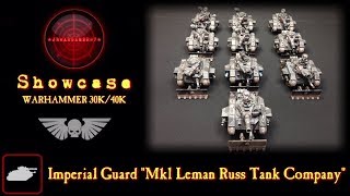 Leman Russ Tank Company Showcase Warhammer 40000 Imperial Guard HD [upl. by Hadnama71]