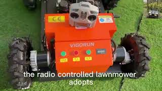 Affordable remotely controlled wheeled mowing robot for sale with best price [upl. by Bathsheb106]