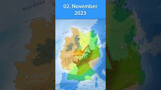 Orkan vor Deutschland am 02 November 2023 🍃 [upl. by Faus]