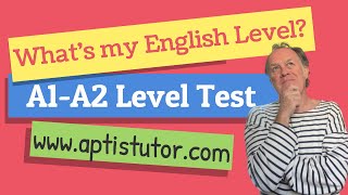 Whats my English level Example A1A2 level test [upl. by Udella]