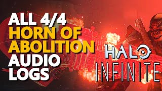 All Horn of Abolition Audio Logs Halo Infinite [upl. by Wisnicki]