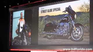 New 2014 Harley Davidson Street Glide and Street Glide Special Motorcycles Introduced [upl. by Aonehc]