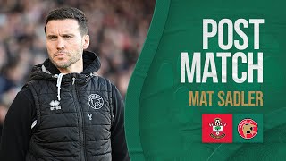 Postmatch Mat Sadler proud despite Southampton defeat [upl. by Honoria]