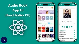 Audio Book App UI in React Native CLI [upl. by Seow]