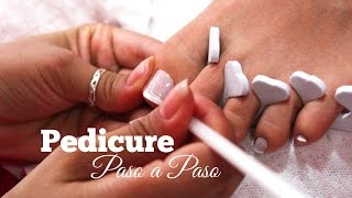 Como hacer un Pedicure paso a paso  How to step by step pedicure [upl. by Melosa676]