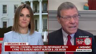 Charlie Dent says arrest of GOPs informant will quotblow upquot Biden impeachment [upl. by Nilved134]