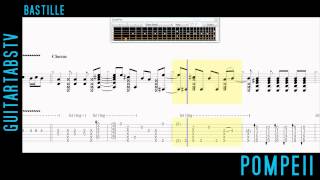 Pompeii by Bastille Fingerstyle Guitar Pro Tabs Arrangement by GP [upl. by Ahseyk]