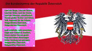 Österreichische Hymne Text [upl. by Seuqcaj]