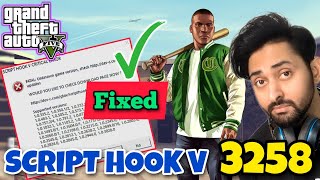 SCRIPT HOOK V UPDATE GTA 5 VERSION 3258  Script Hook V  GTA 5 Mods  HindiUrdu  THE NOOB [upl. by Kalk]