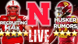 LIVE Nebraska Recruiting UPDATE  5Star RUMORS  New Commits  Husker Football Reaction Stream [upl. by Ocsirf]