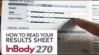 How to Read Your InBody 270 Results Sheet UPDATED [upl. by Ninehc]