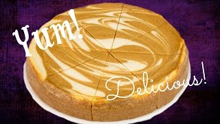 Pumpkin Swirl Cheesecake Recipe  MickIsAMom [upl. by Varien28]