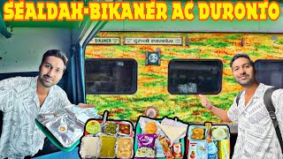 Sealdah Bikaner Duronto exp with Food [upl. by Akihdar]