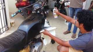 How to repaint a bike in just 30 mins easy way [upl. by Yeldar]