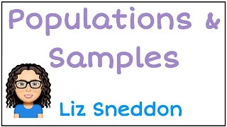 Populations and samples [upl. by Britton]