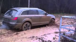 Audi Q7 offroad Putilkovo [upl. by Ynaffad]