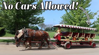 NO CARS Carriage Tour on Mackinac Island l Michigan and Canada 2024 [upl. by Eliza]