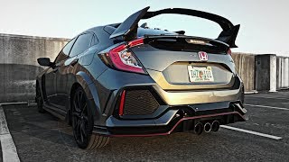 2018 Honda Civic TypeR FK8 Stock Exhaust vs ARMYTRIX Full Exhaust  Sound Comparison [upl. by Silvestro]