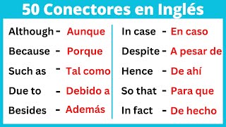 CONECTORES EN INGLES [upl. by Yrrad]