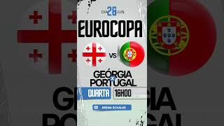 CazéTV transmite Geórgia x Portugal pela UEFA Euro [upl. by Alliw]