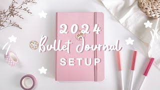 🎀 my 2024 bullet journal setup GIVEAWAY [upl. by Nilrem]