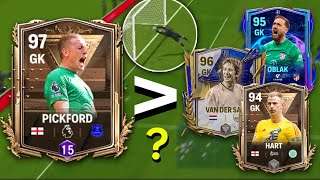 97 OVR RATED CENTURIONS PICKFORD GK  IS AN AMAZING GK  GAMEPLAY amp REVIEW  FC MOBILE 24 [upl. by Aggie14]