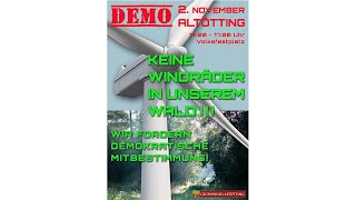 Großdemo Gegenwind Altötting quotKeine Windräder im Waldquot Livestream [upl. by Konyn400]