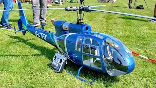 STUNNING  HUGE RC SA341 GAZELLE SCALE MODEL TURBINE HELICOPTER  FLIGHT DEMONSTRATION [upl. by Amak870]