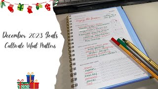 December 2023 Goal Planning  Cultivate What Matters Powersheets [upl. by Renmus]