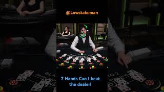 Blackjack Playing 7 hands who wins [upl. by Anilok]