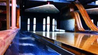 Candlepin Bowling with Vintage Wooden Brunswick quotRed Stripe [upl. by Riba]