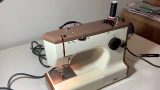 Waltsons Celestial Cub 4 Sewing Machine  Threading [upl. by Yecac]